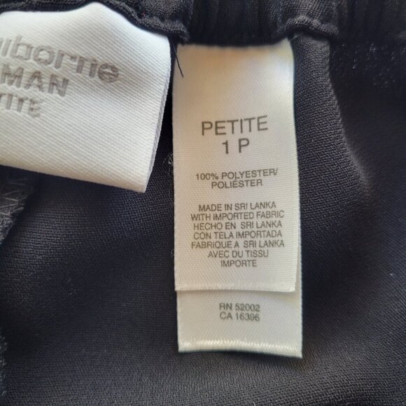 NWT – LIZ Claiborne Petite Black Pants (Size: 1P) - Picture 9 of 10